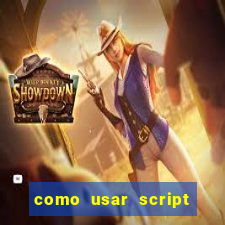 como usar script no cmsp